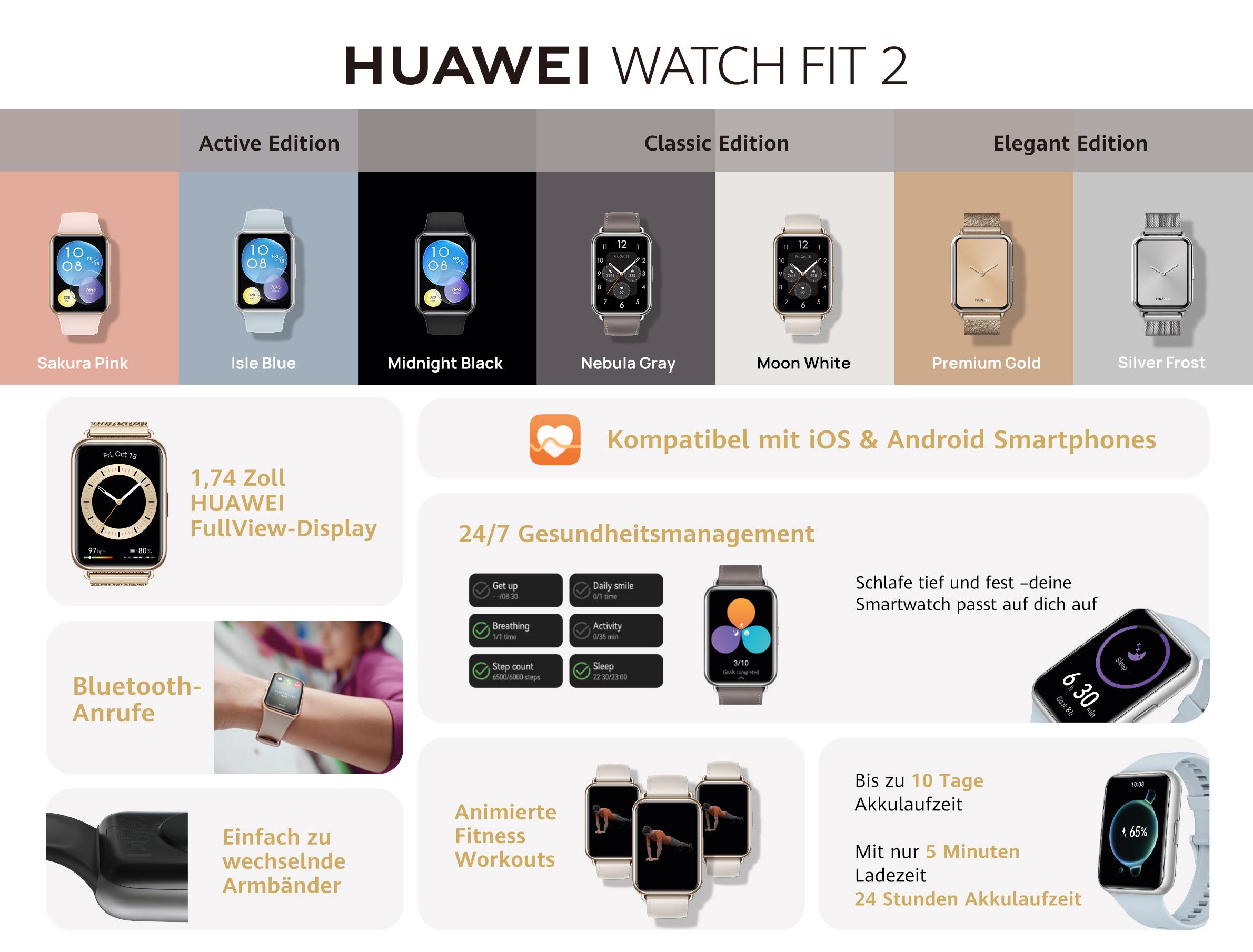 HUAWEI WATCH FIT 2 im offiziellen HUAWEI Shop kaufen